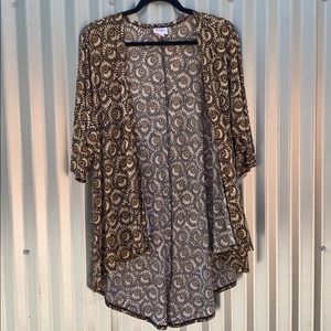 NWT Lularoe Lindsay Kimoni Print Top Small